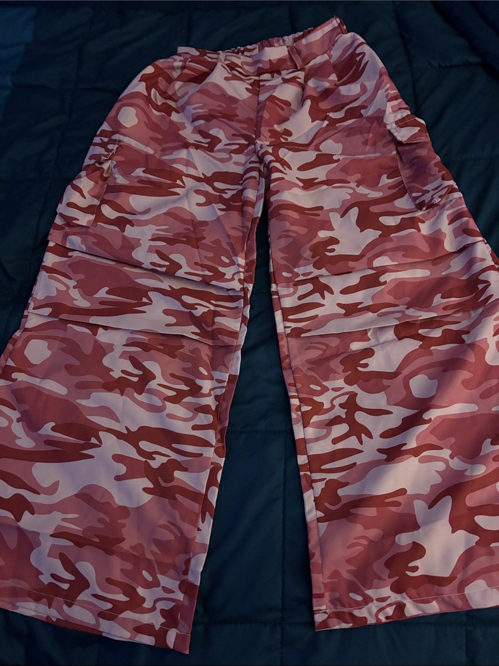 Source Unknown Pink Camo Kids Cargo Pants
